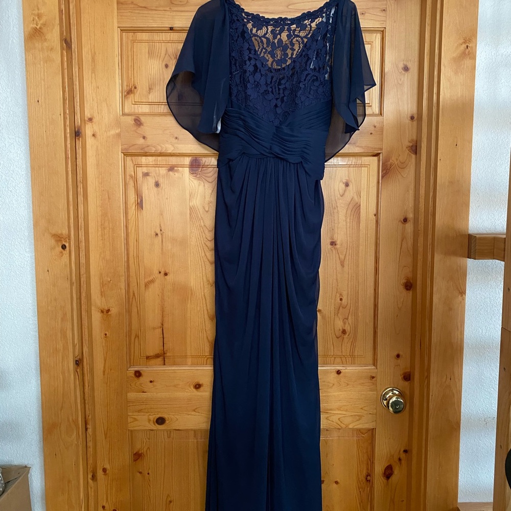 David's Bridal Navy Mother of the Bride Dress